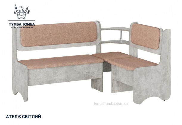 Фото товару «Кухонний куток Софія» у кольорі ательє світлий, загальний вигляд - Компанит - Тумба-Юмба