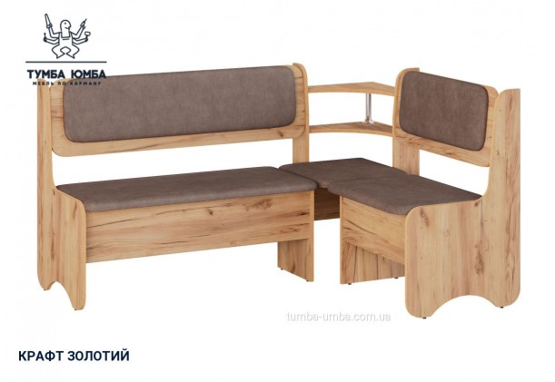 Фото товару «Кухонний куток Софія» у кольорі дуб крафт золотий, загальний вигляд - Компанит - Тумба-Юмба