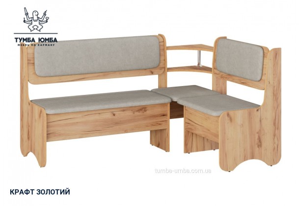 Фото товару «Кухонний куток Софія» у кольорі дуб крафт золотий, загальний вигляд - Компанит - Тумба-Юмба