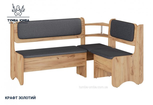 Фото товару «Кухонний куток Софія» у кольорі дуб крафт золотий, загальний вигляд - Компанит - Тумба-Юмба
