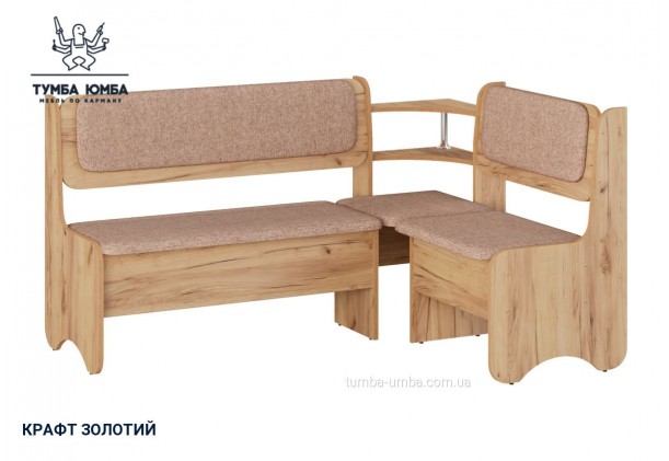 Фото товару «Кухонний куток Софія» у кольорі дуб крафт золотий, загальний вигляд - Компанит - Тумба-Юмба