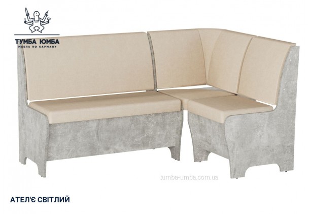 Фото товару «Кухонний куточок Туніс» у кольорі ательє світлий, загальний вигляд - Компанит - Тумба-Юмба