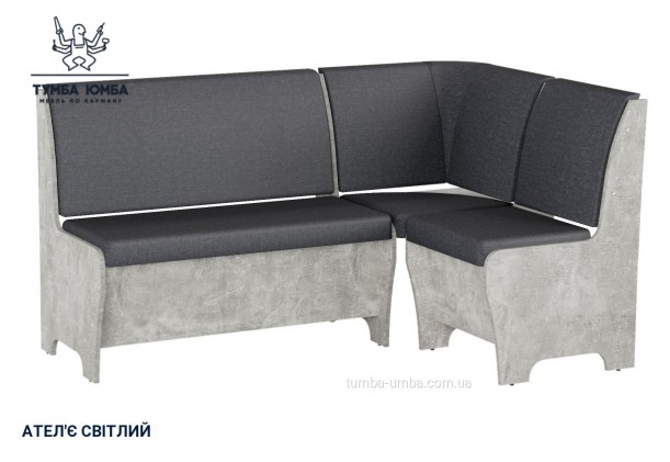 Фото товару «Кухонний куточок Туніс» у кольорі ательє світлий, загальний вигляд - Компанит - Тумба-Юмба