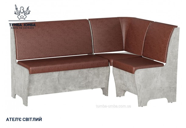 Фото товару «Кухонний куточок Туніс» у кольорі ательє світлий, загальний вигляд - Компанит - Тумба-Юмба