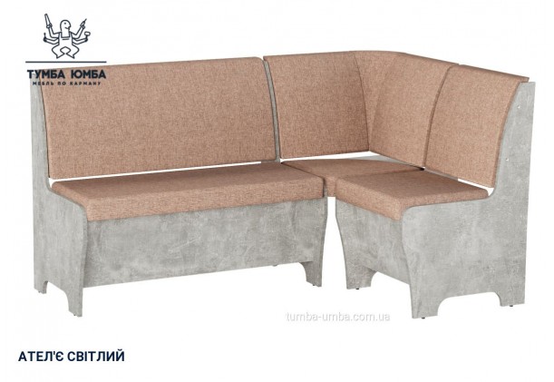 Фото товару «Кухонний куточок Туніс» у кольорі ательє світлий, загальний вигляд - Компанит - Тумба-Юмба