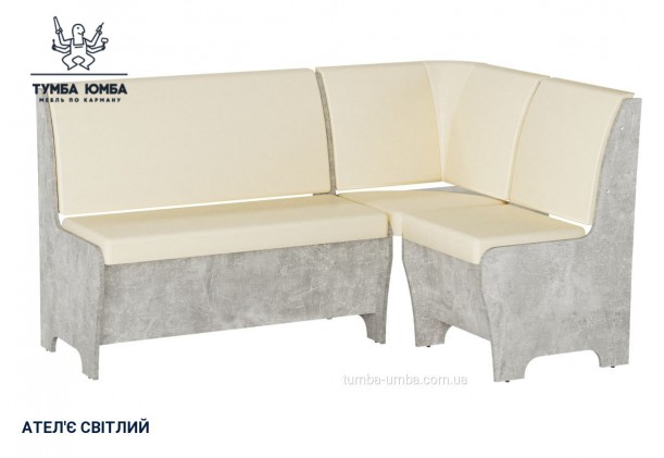 Фото товару «Кухонний куточок Туніс» у кольорі ательє світлий, загальний вигляд - Компанит - Тумба-Юмба