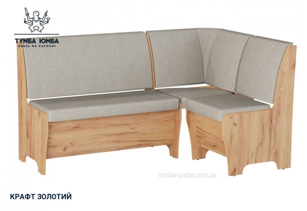 Фото товару «Кухонний куточок Туніс» у кольорі дуб крафт золотий, загальний вигляд - Компанит - Тумба-Юмба