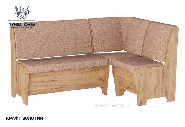 Фото товару «Кухонний куточок Туніс» у кольорі дуб крафт золотий, загальний вигляд - Компанит - Тумба-Юмба