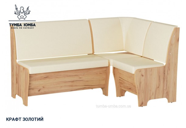 Фото товару «Кухонний куточок Туніс» у кольорі дуб крафт золотий, загальний вигляд - Компанит - Тумба-Юмба