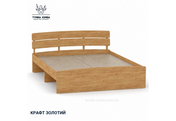 Фото товара «Кровать Модерн-160» в цвете дуб крафт золотой, общий вид - Компанит - Тумба-Юмба