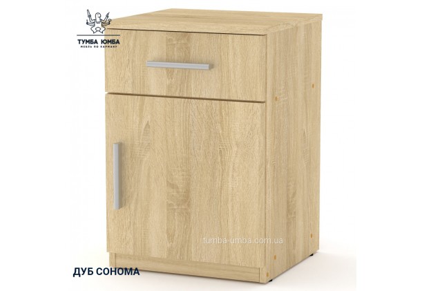 Фото товару «Тумба ПКТ-3» у кольорі дуб сонома, загальний вигляд - Компанит - Тумба-Юмба
