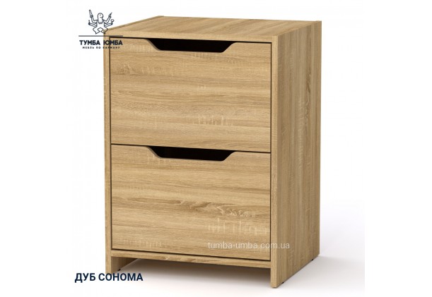 Фото товару «Тумба ПКТ-9» у кольорі дуб сонома, головний вигляд товару - Компанит - Тумба-Юмба