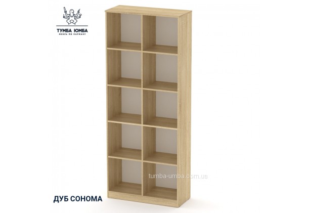 Фото товару «Стелаж КШ-2» у кольорі дуб сонома, загальний вигляд - Компанит - Тумба-Юмба