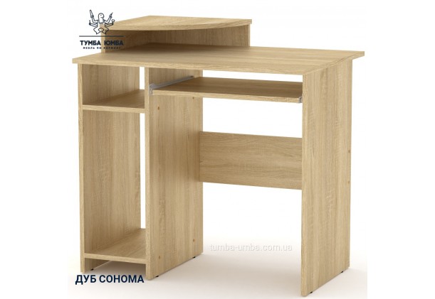 Фото товару «Комп'ютерний стіл СКМ-1» у кольорі дуб сонома, загальний вигляд - Компанит - Тумба-Юмба