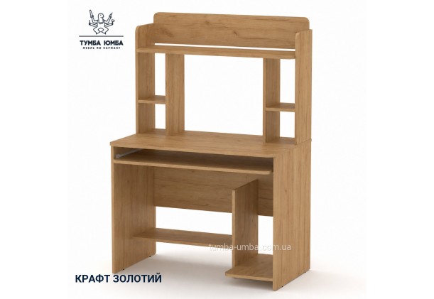 Фото товара «Компьютерный стол СКМ-6» в цвете дуб крафт золотой, основной вид товара - Компанит - Тумба-Юмба