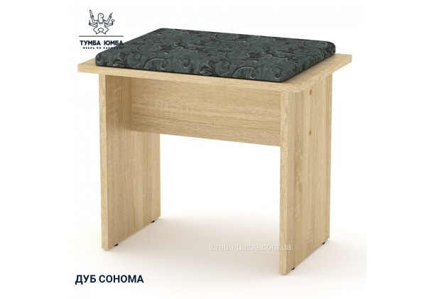 Фото товару «Табурет Т-7» у кольорі дуб сонома, загальний вигляд - Компанит - Тумба-Юмба
