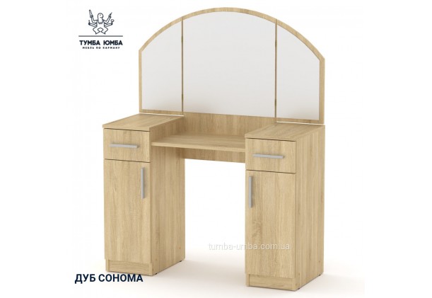Фото товара «Трюмо-4» в цвете дуб сонома, общий вид - Компанит - Тумба-Юмба