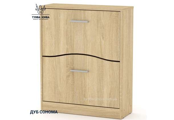 Фото товару «Тумба для взуття ТО-2» у кольорі дуб сонома, загальний вигляд - Компанит - Тумба-Юмба