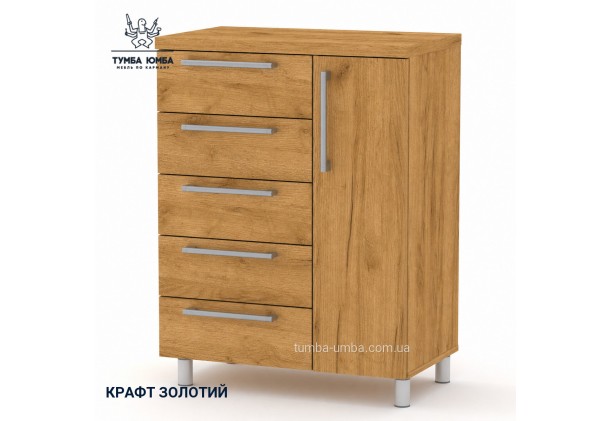 Фото товару «Підлогова тумба-1 МГ-2» у кольорі дуб крафт золотий, загальний вигляд - Компанит - Тумба-Юмба
