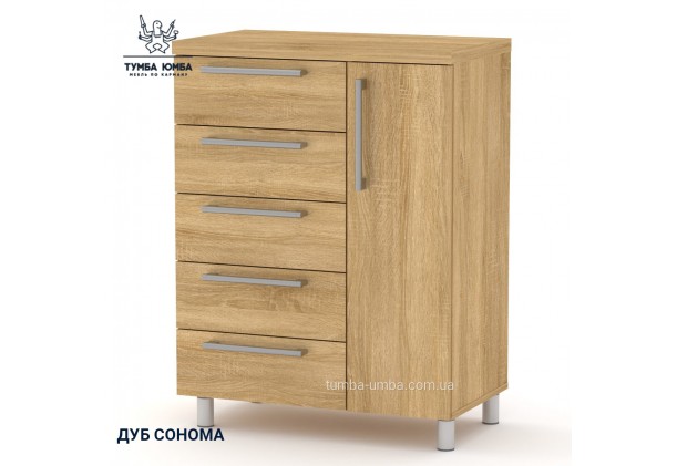 Фото товару «Підлогова тумба-1 МГ-2» у кольорі дуб сонома, загальний вигляд - Компанит - Тумба-Юмба