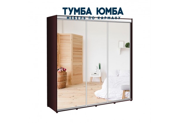фото недорогой красивый и современный шкаф-купе 2700/450/2200 с раздвижными дверьми из ЛДСП от производителя в интернет-магазине TUMBA-UMBA™ Украина