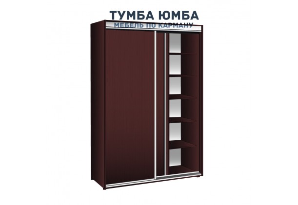 фото недорогой красивый и современный шкаф-купе 1700/450/2400 с раздвижными глухими дверьми из ДСП от производителя в интернет-магазине TUMBA-UMBA™ Украина