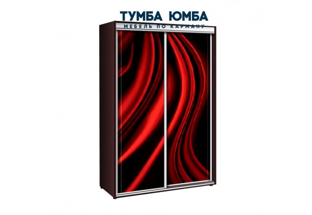 фото недорогой красивый и современный шкаф-купе 1100/600/2400 с раздвижными дверьми фотопечатью из ЛДСП от производителя в интернет-магазине TUMBA-UMBA™ Украина