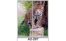 Фотопечать А2-297 для шкафа-купе на две двери. Леопард