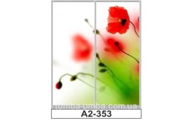 Фотопечать А2-353 для шкафа-купе на две двери. Цветы