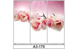 Фотопечать А3-170 для шкафа-купе на три двери. Цветы