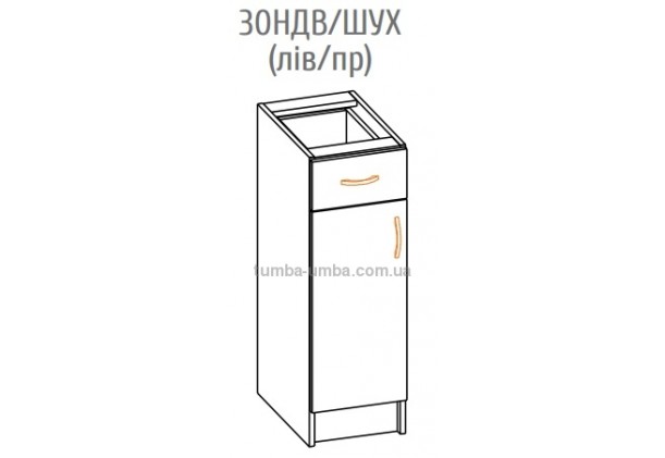 Фото-схема тумбы Оля-МС Низ 30НДВ Мебель-Сервис дешево от производителя с доставкой по всей Украине