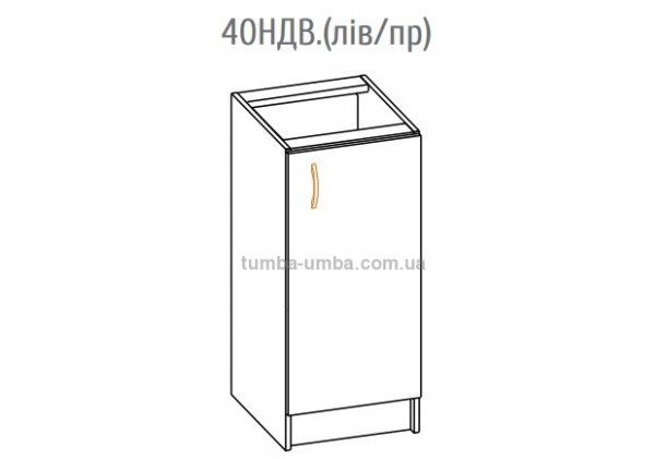 Фото-схема тумбы Оля-МС Низ 40 Мебель-Сервис дешево от производителя с доставкой по всей Украине