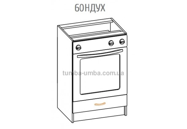 Фото-схема тумбы Оля-МС Низ духовка 60 Мебель-Сервис дешево от производителя с доставкой по всей Украине