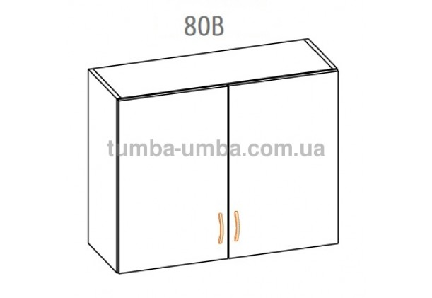 Фото-схема тумбы Оля-МС Верх 80 Мебель-Сервис дешево от производителя с доставкой по всей Украине
