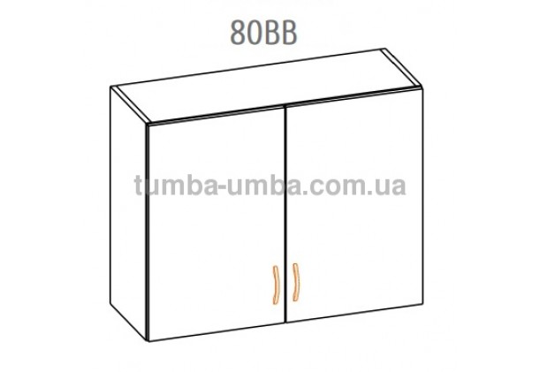 Фото-схема тумбы Оля-МС Верх витрина 80 Мебель-Сервис дешево от производителя с доставкой по всей Украине