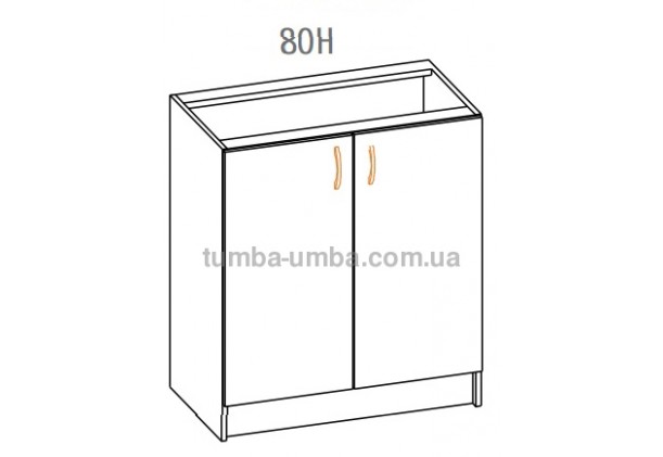 Фото-схема тумбы Оля-МС Низ 80 Мебель-Сервис дешево от производителя с доставкой по всей Украине