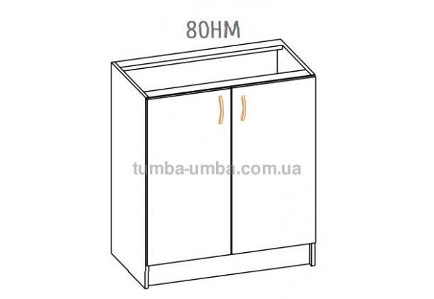 Фото-схема тумбы Оля-МС Низ мойка 80 Мебель-Сервис дешево от производителя с доставкой по всей Украине