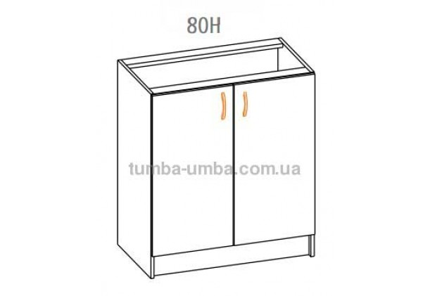 Фото-схема тумбы Алина "Низ 80Н" Мебель-Сервис дешево от производителя с доставкой по всей Украине