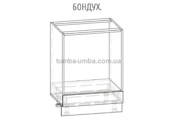 Фото-схема шкаф для духовки Грета 60НДух Мебель-Сервис дешево от производителя с доставкой по всей Украине