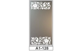 Пескоструйный рисунок А1-128 на одну дверь шкафа-купе. Узор