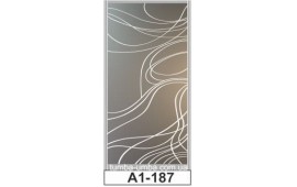 Пескоструйный рисунок А1-187 на одну дверь шкафа-купе. Узор