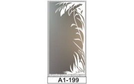 Пескоструйный рисунок А1-199 на одну дверь шкафа-купе. Узор