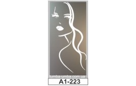 Пескоструйный рисунок А1-223 на одну дверь шкафа-купе. Девушка