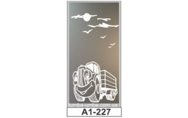 Пескоструйный рисунок А1-227 на одну дверь шкафа-купе. Детское
