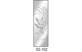 Пескоструйный рисунок 02-102 на одну дверь шкафа-купе. Птицы