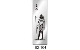 Пескоструйный рисунок 02-104 на одну дверь шкафа-купе. Египет