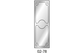 Пескоструйный рисунок 02-78 на одну дверь шкафа-купе. Узор