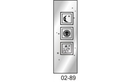 Пескоструйный рисунок 02-89 на одну дверь шкафа-купе. Узор