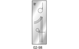 Пескоструйный рисунок 02-98 на одну дверь шкафа-купе. Узор