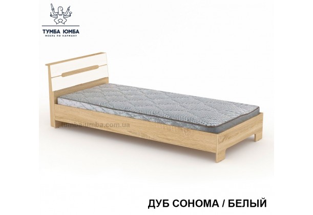 фото односпальная кровать СМ-80 см Алекс в цвете дуб сонома дешево от производителя с доставкой по всей Украине
